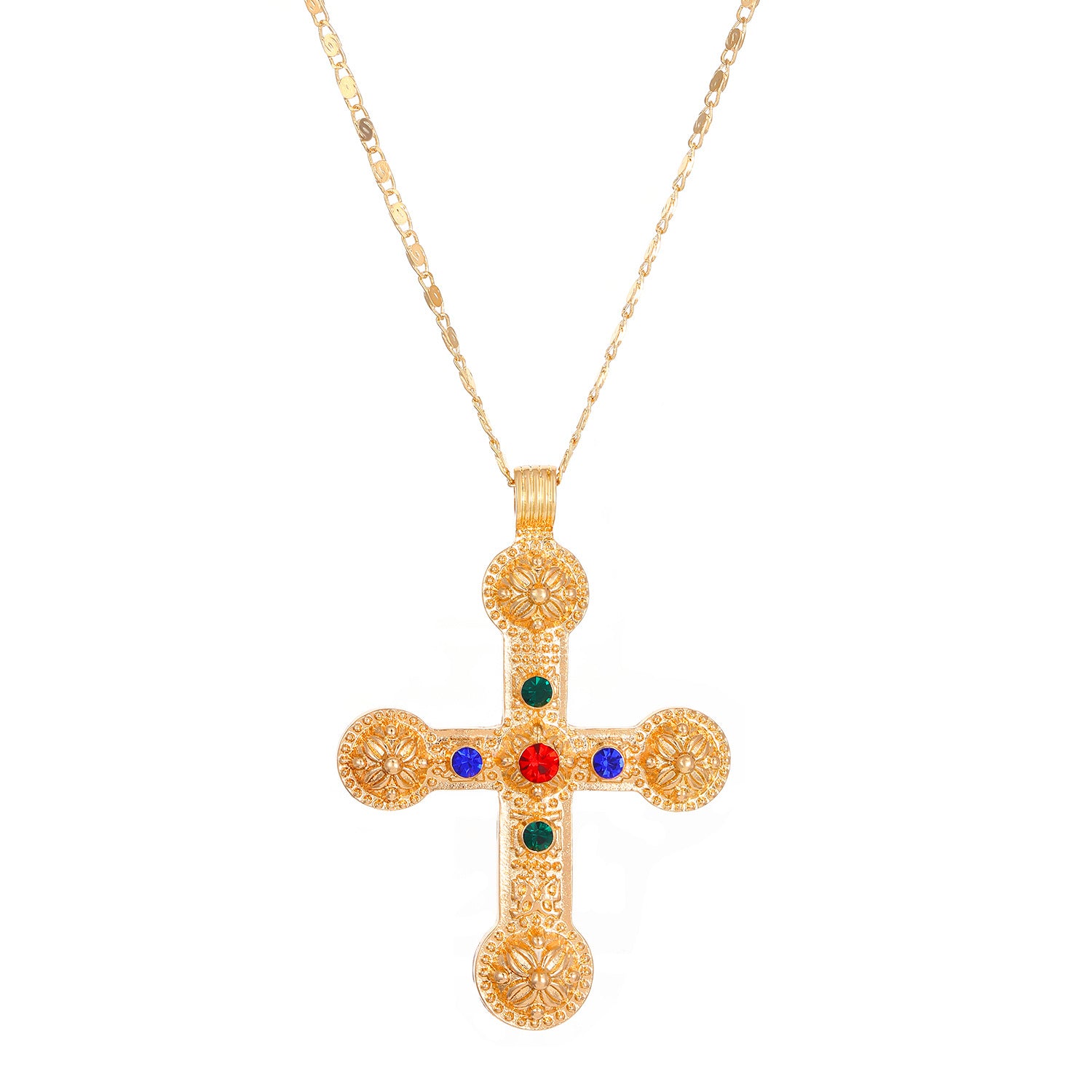 Wholesale Colored Diamond Cross Pendant