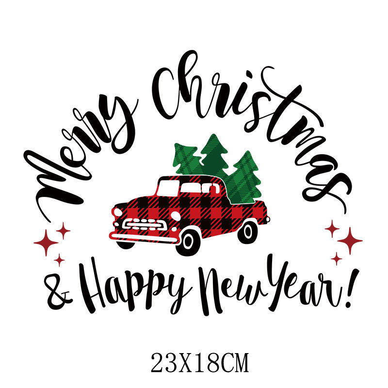 Wholesale Christmas Hot Stamping Spot  Heat Transfer Pattern UV DTF Ready to Press Transfers Wraps