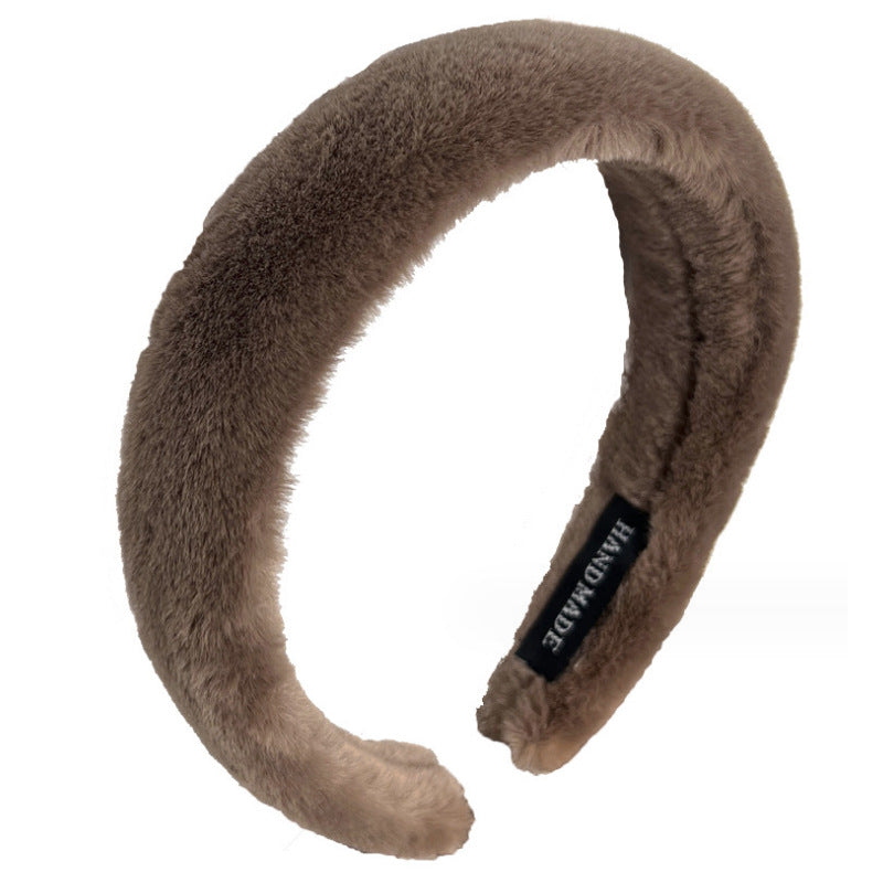 Wholesale Autumn and Winter Plush Wide Edge Headband