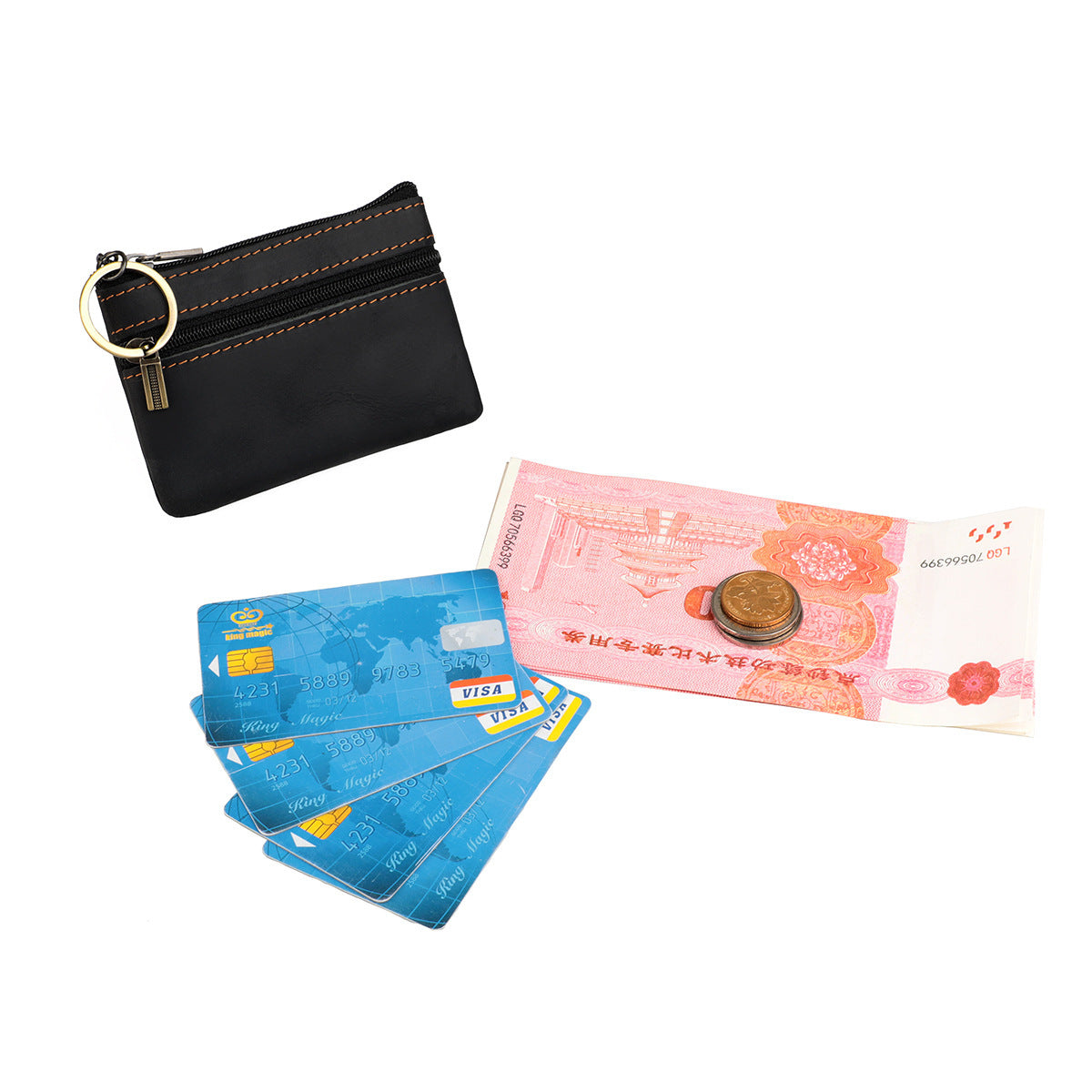 Wholesale Retro leather coin purse