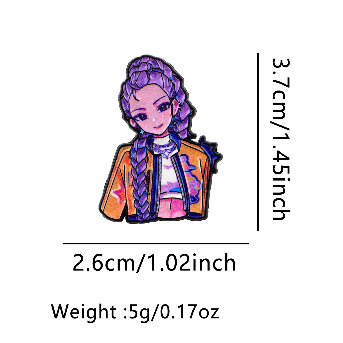 Wholesale Personalized girl brooch cartoon metal badge