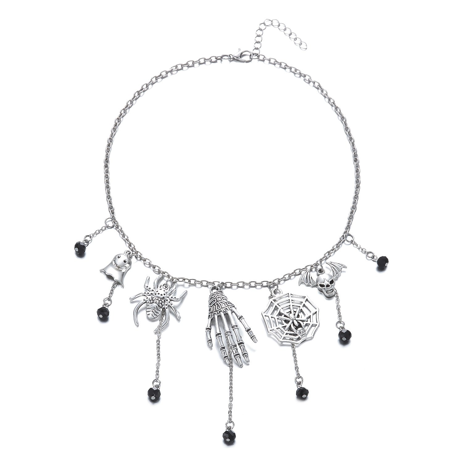 Wholesale  Halloween Gothic Skull  Necklace