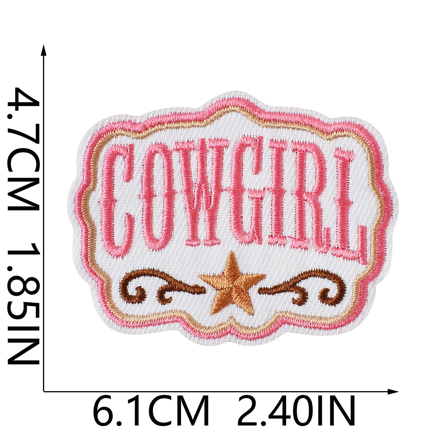 Wholesale Retro Western Cactus Embroidered Patch Iron On Apparel Fashion Accessory