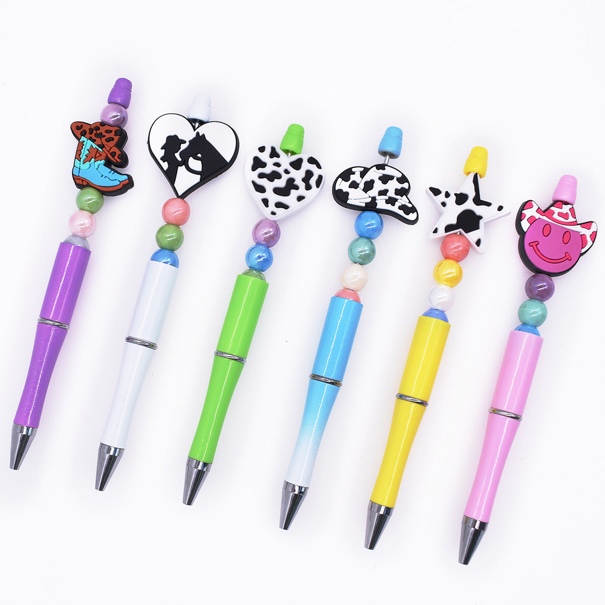Wholesale Random100pcs/pack DIY Cartoon beads high-looking student beaded pen