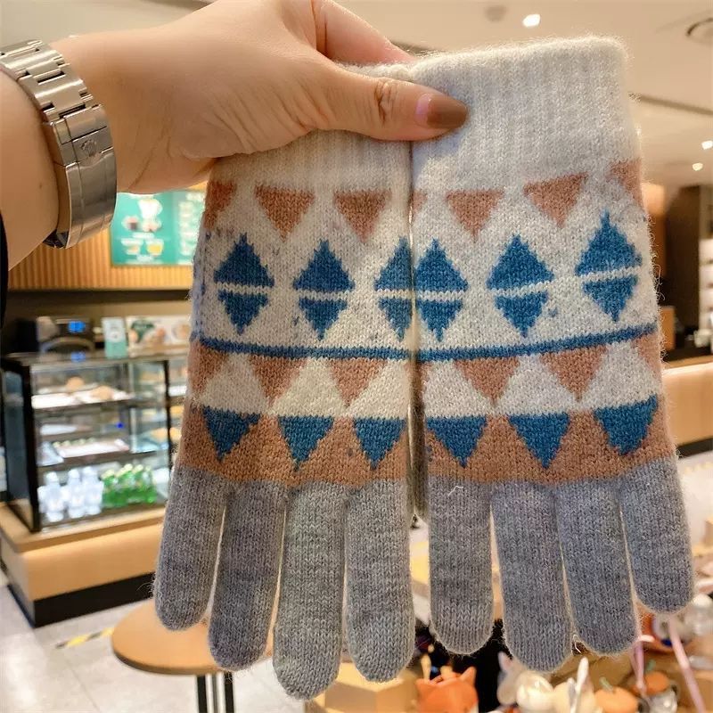 Wholesale Winter Velvet Thickened Warm Touch Screen Gloves