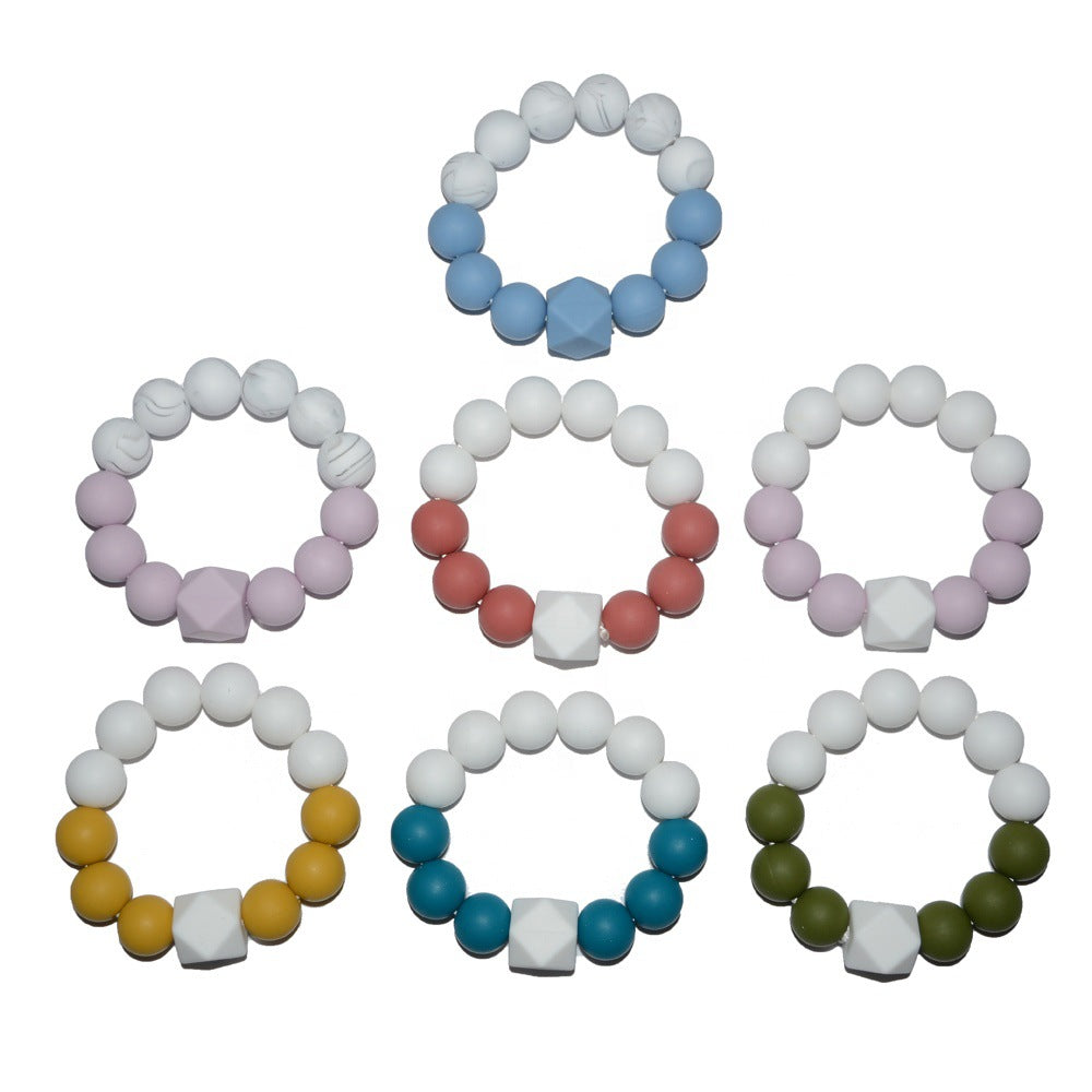 Wholesale 50pcs Silicone Molars 15MM Color Round Beads