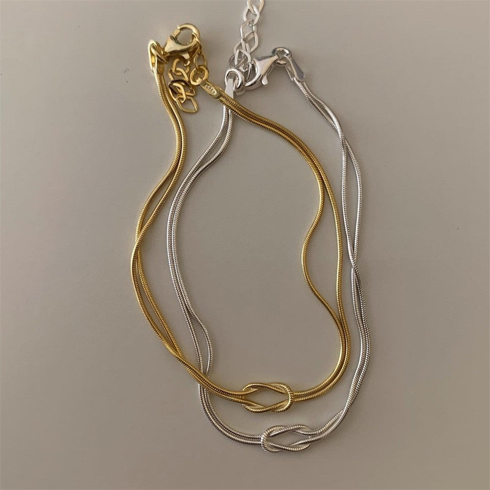 Wholesale Knot snake bone chain herringbone titanium steel bracelet