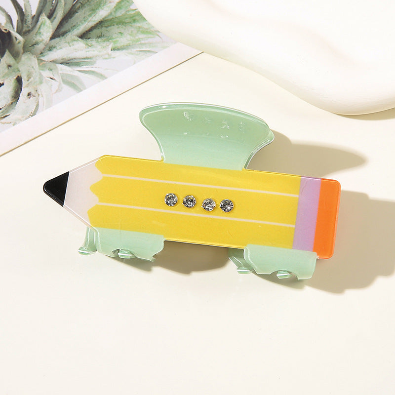 Wholesale Cute Colorful Puzzle Shark Hair Clip PVC Hair Gripper Fashion Accessory For Everyday Styling And Gift