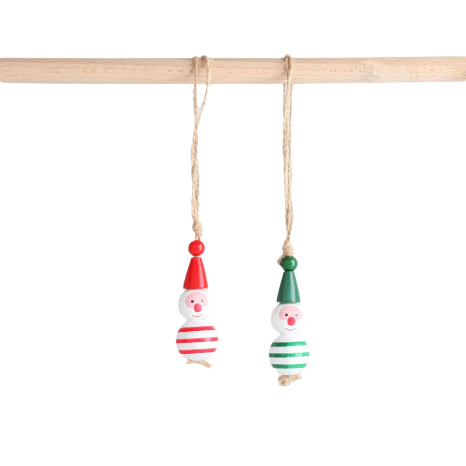 Wholesale 10pcs/ pack Christmas wooden beads doll snowman wooden beads