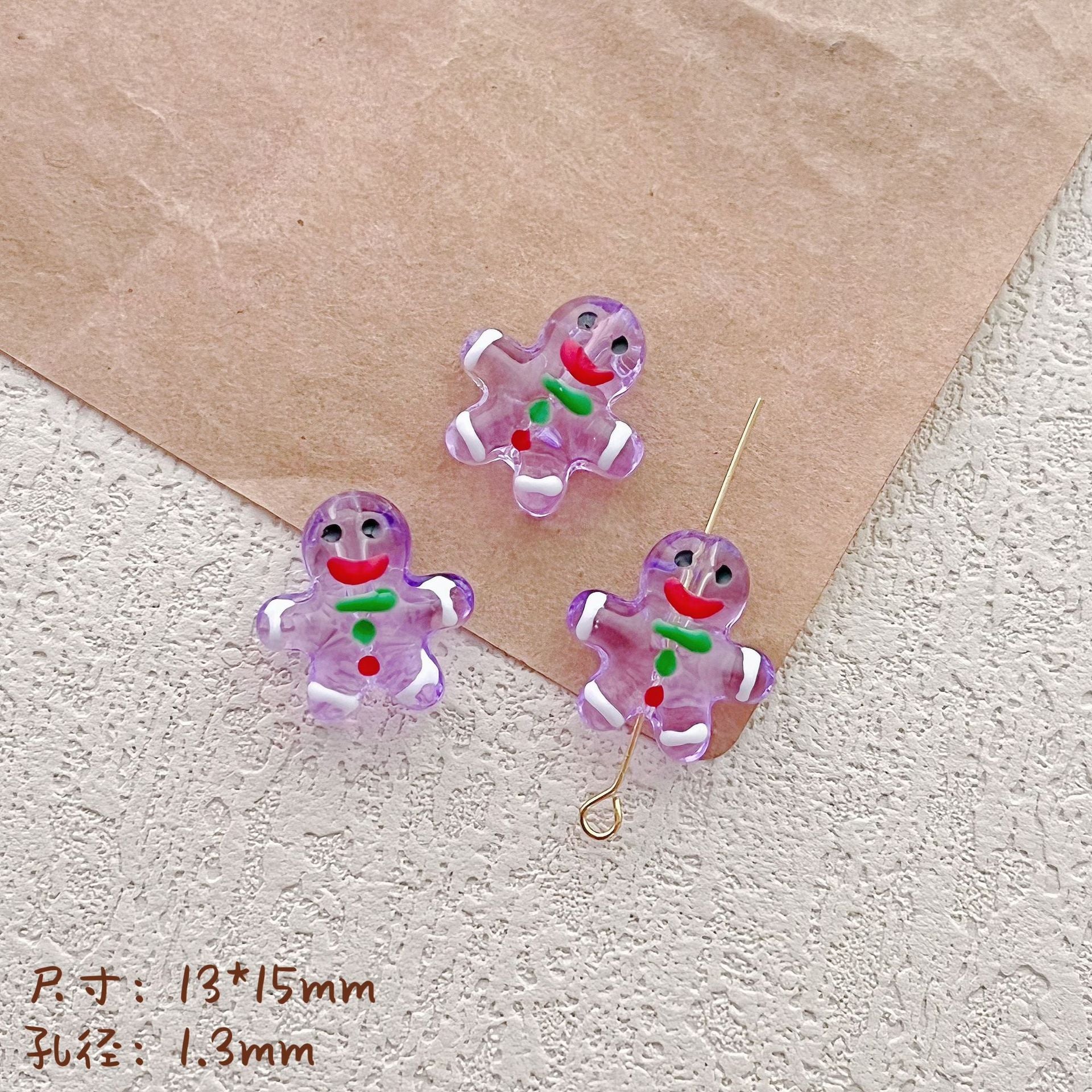 Wholesale 10pcs Christmas colored cartoon