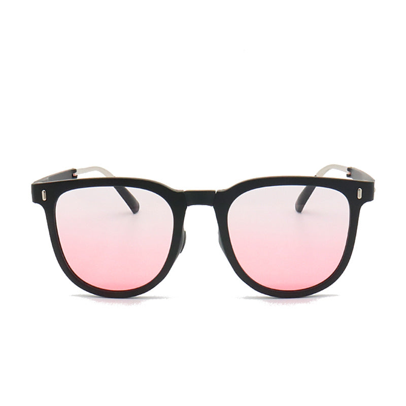 Wholesale Foldable Anti-UV Simple Fashion Lightweight Face Showing Small Sunglasses