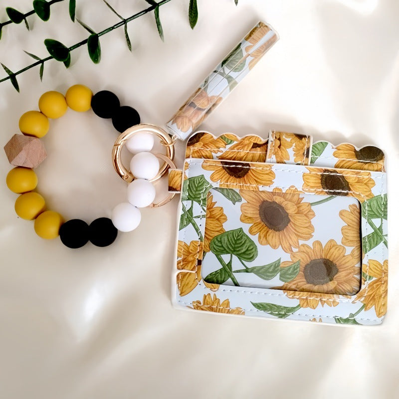 Wholesale Tassel pendant iridescent wrist key ring keychain