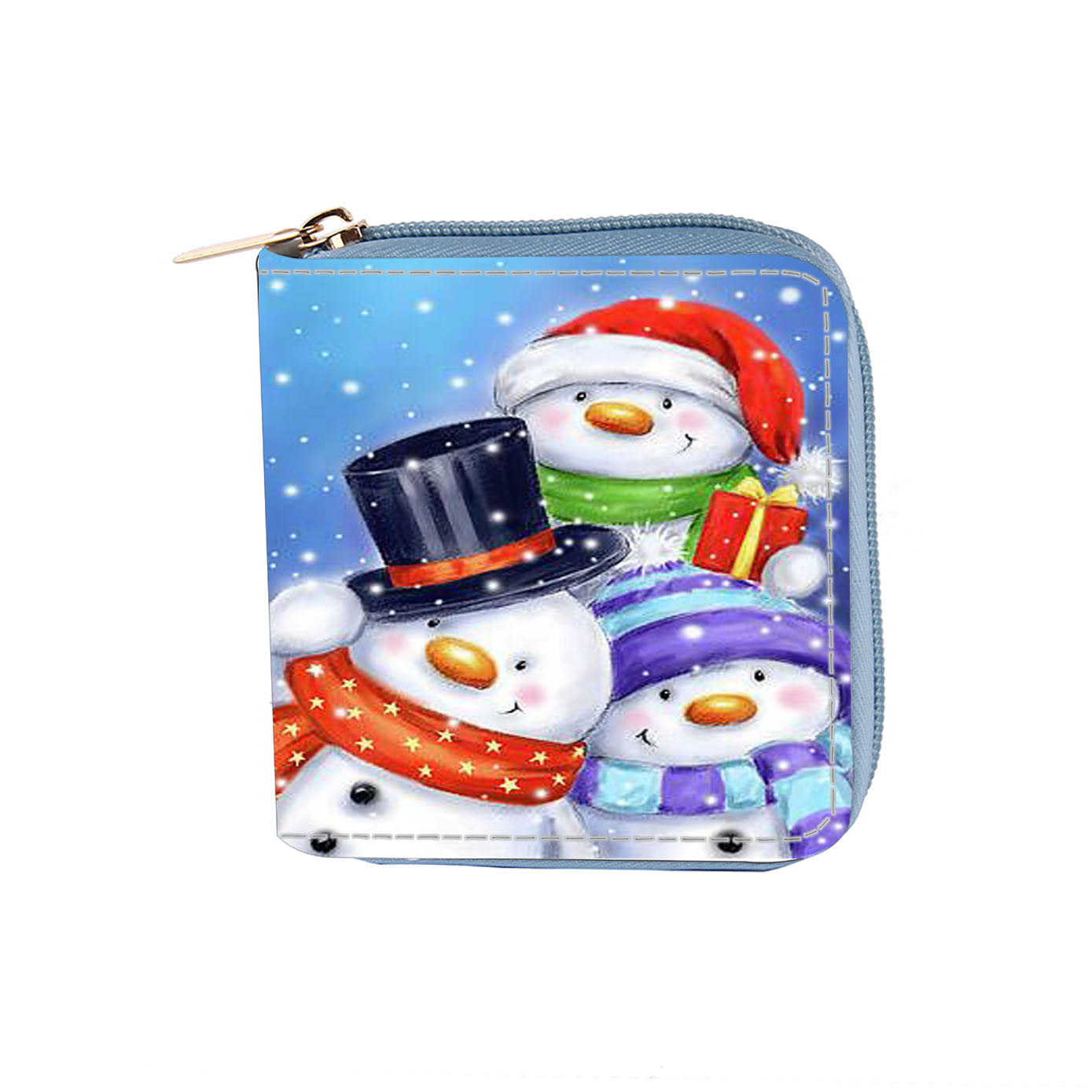 Wholesale Anime Deer Santa Claus Short PU Zipper Wallet
