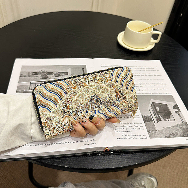 Wholesale Ancient Style Pattern Series Long Wallet