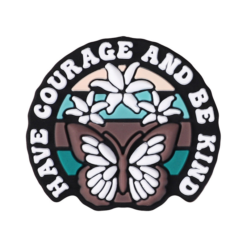 Wholesale 20pcs  Cartoon butterfly silicone beads  Focal Beads