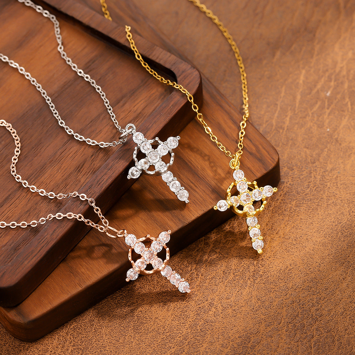 Wholesale  titanium steel cross necklace