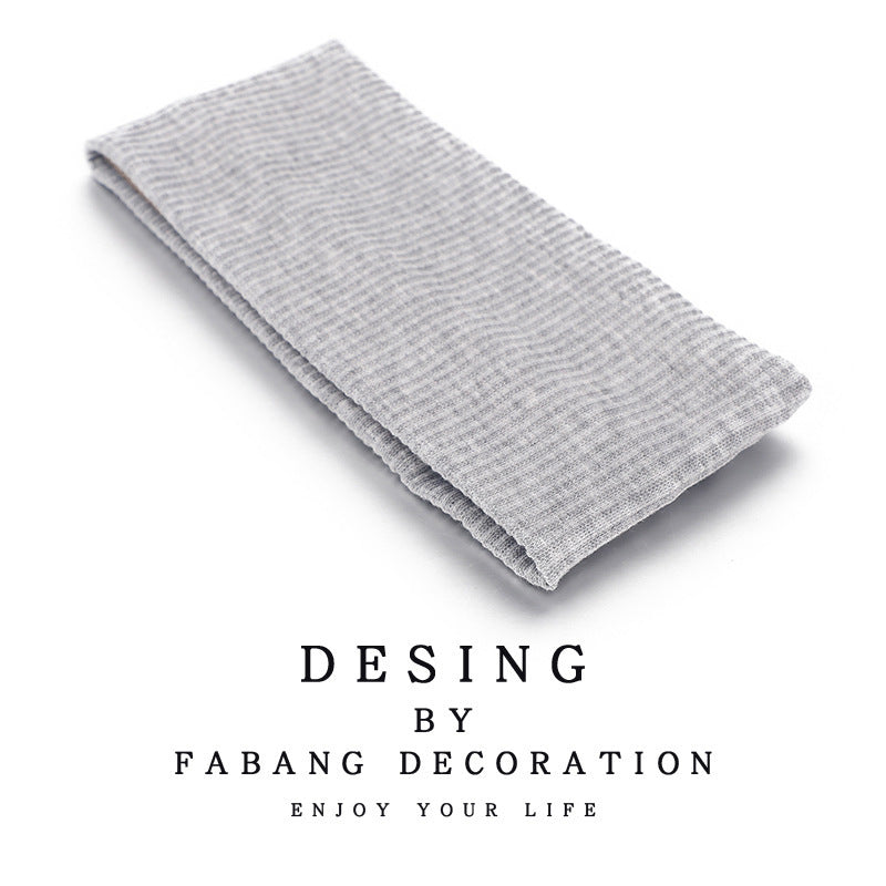 Wholesale Knitted silk scarf sweat-absorbing running sports face washing headband