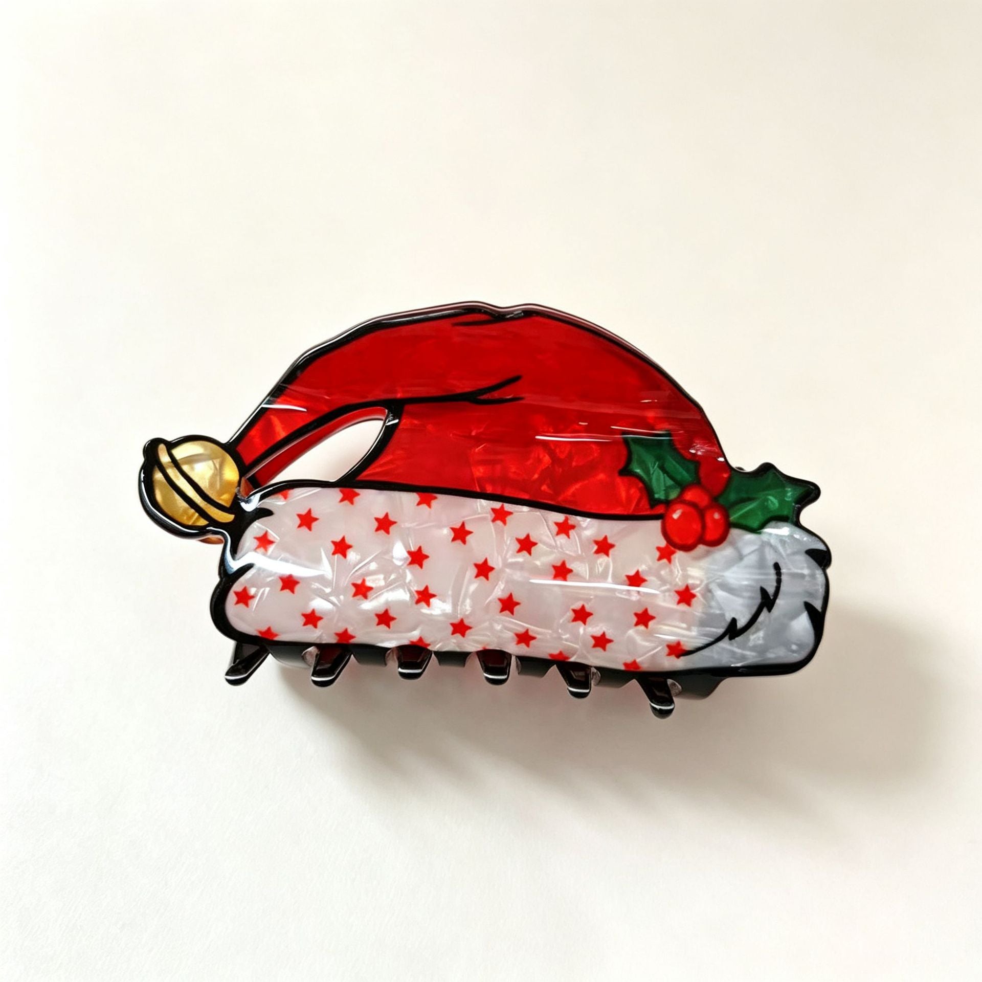 Wholesale Christmas Deer Snowman Bell Hair Claw Clip PVC Fashion Accessory Gift Boutique Resale
