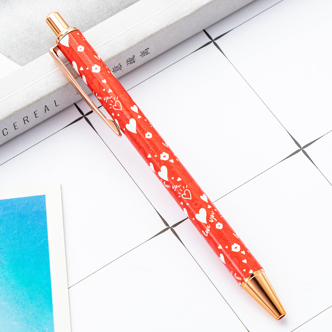 Wholesale of Valentine's Day Metal Action Pens