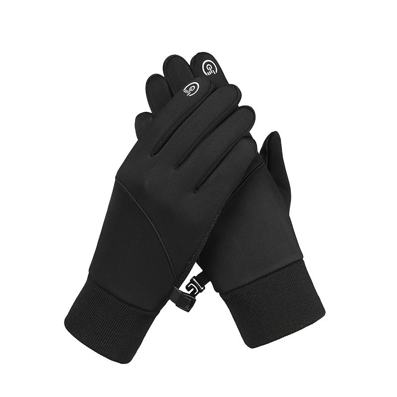Wholesale Sports Men's Fleece Cycling Polyester Glove