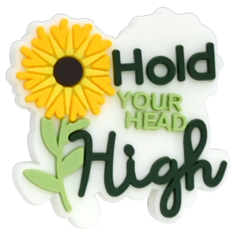 Wholesale  Random 100pcs/pack  Cartoon Sunflower Series Beads