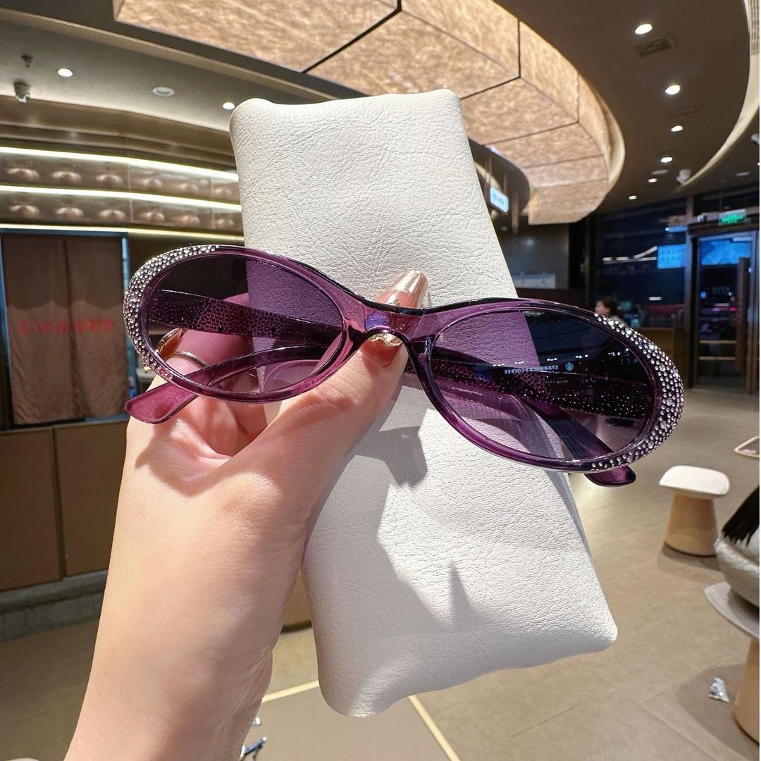 Wholesale Diamond-studded Sparkling Diamond Temperament Sunglasses