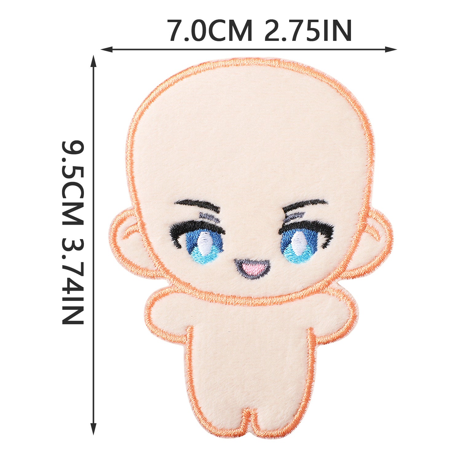 Wholesale Fashion Embroidered Iron On Patches Cozy Woven Doll Design For Jeans Canvas Bag DIY Craft Supply Bag Charm OLY Exclusive