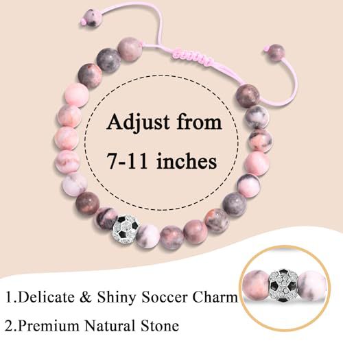 Wholesale  8mm Powder Zebra Woven Bracelet