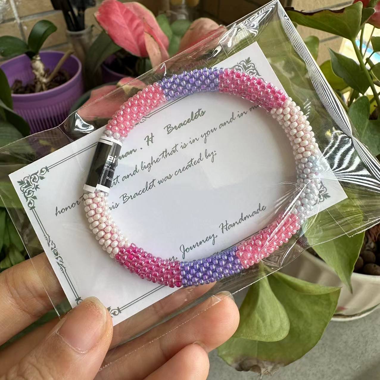 Wholesale Nepal Essential Oil Diffuser Japanese Hand-woven Beaded Bracelet