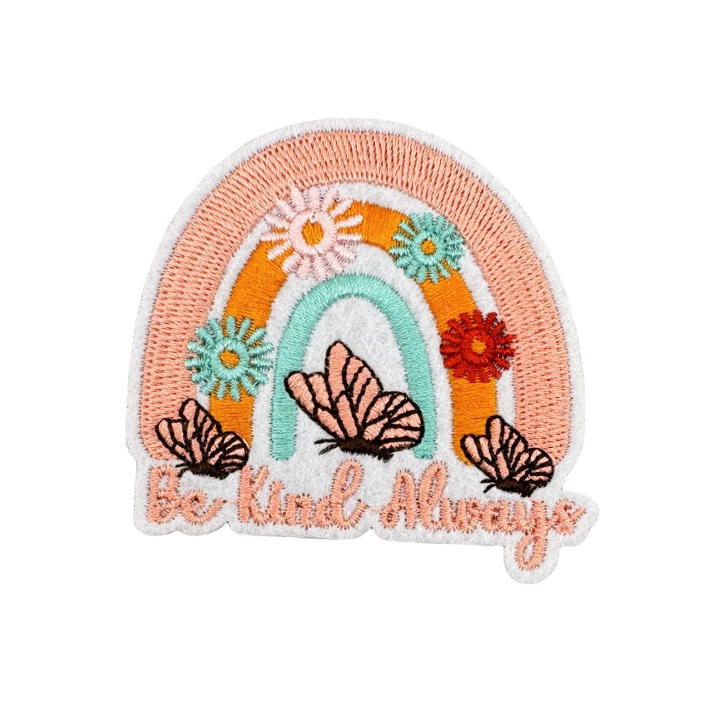 Wholesale Colorful English Letter Embroidered Iron On Patch Stylish Backpack Travel Decoration Gift