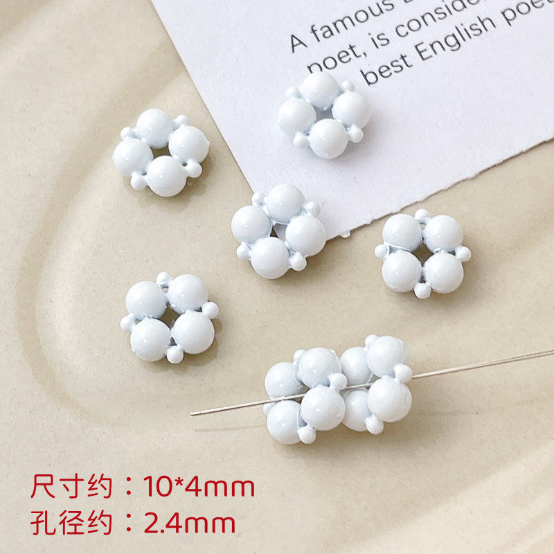 Wholesale 10pcs Dopamine Christmas Series Colorful Love Gift Box Beads