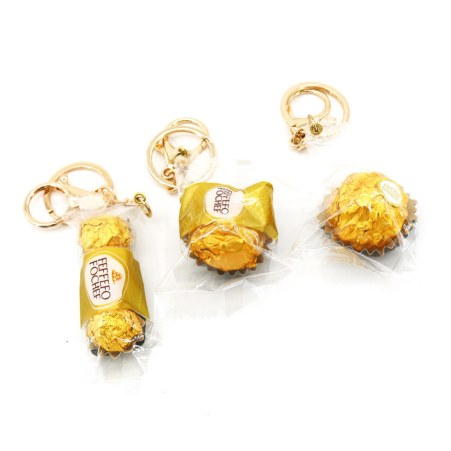 Wholesale Simulation Food Play Sands Chocolate Keychain