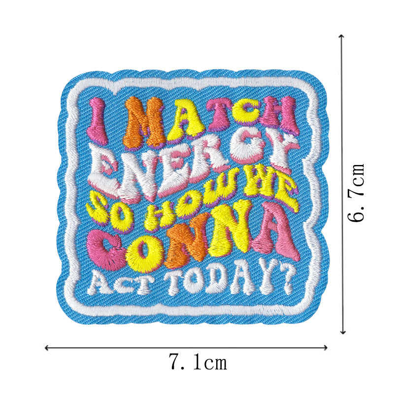 Wholesale Funny duck and cat embroidery DIY Patches