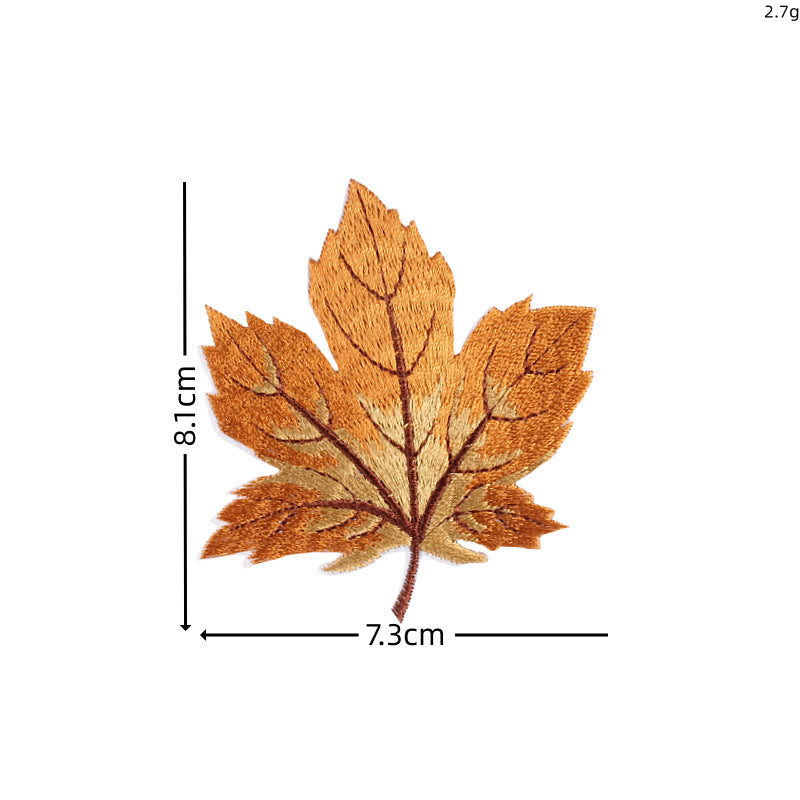 Wholesale Colorful leaves DIY Patches
