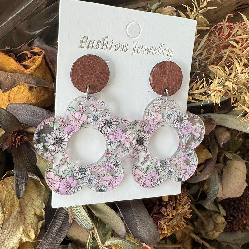 Wholesale Floral Daisy Earrings