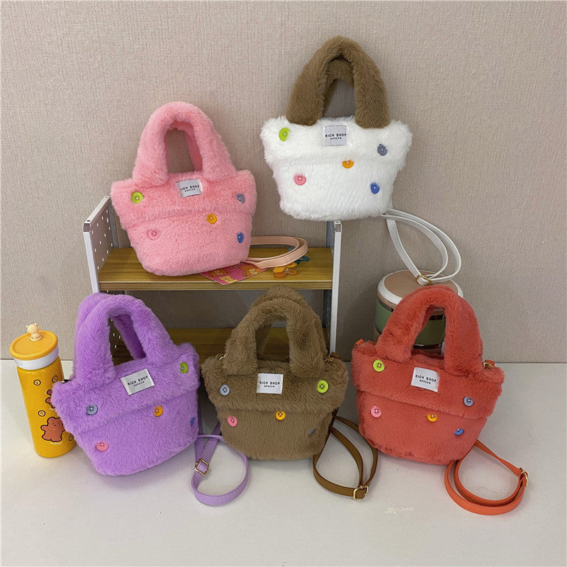 Wholesale Autumn and Winter Plush Crossbody Handbags