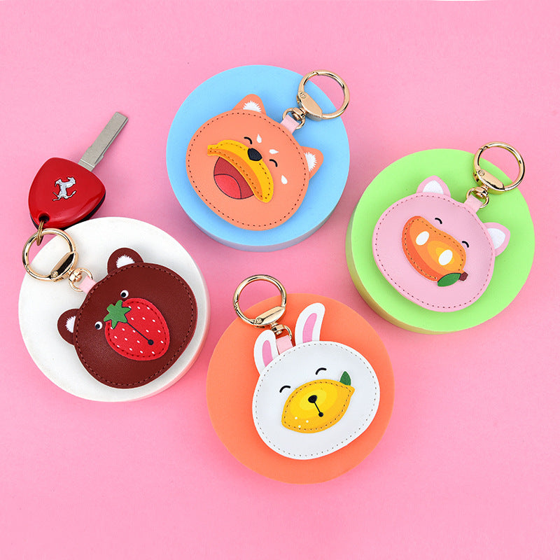 Wholesale PU Fruit and Animal Creative Keychains