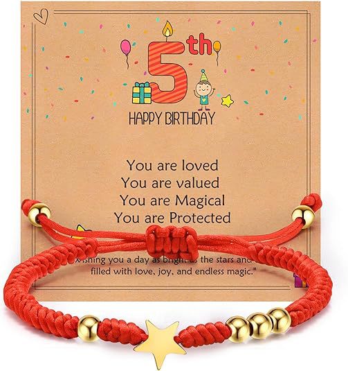 Wholesale  Red Lucky Woven  Couple  Five-pointed Star Cord Bracelet