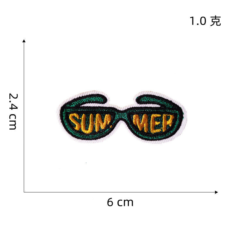 Wholesale Cartoon Cute  Embroidered  Multicolor Landscape Cloth DIY Patches