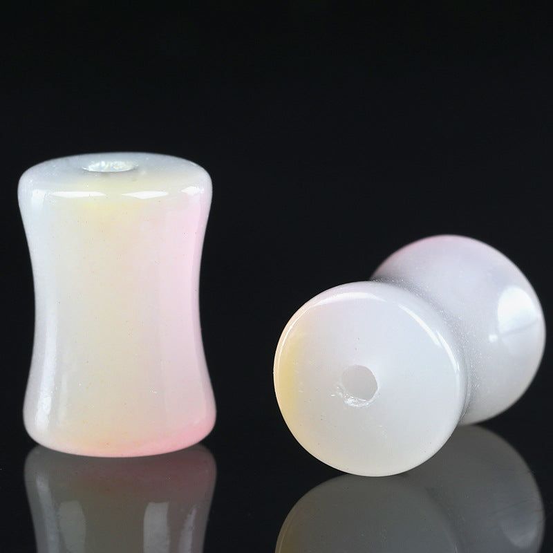 Wholesale 50PCS/PACK Gradient Two-color Bamboo Joint Glass Bead String