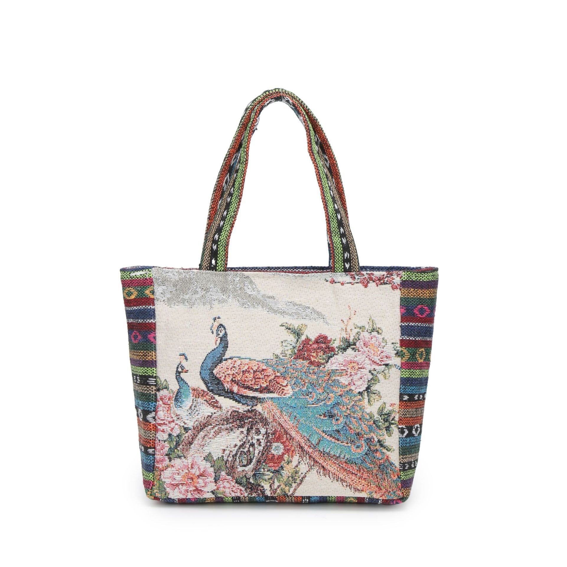 Wholesale Double-sided embroidery embroidery ethnic style literary retro large-capacity handbag shoulder bag handbag for women