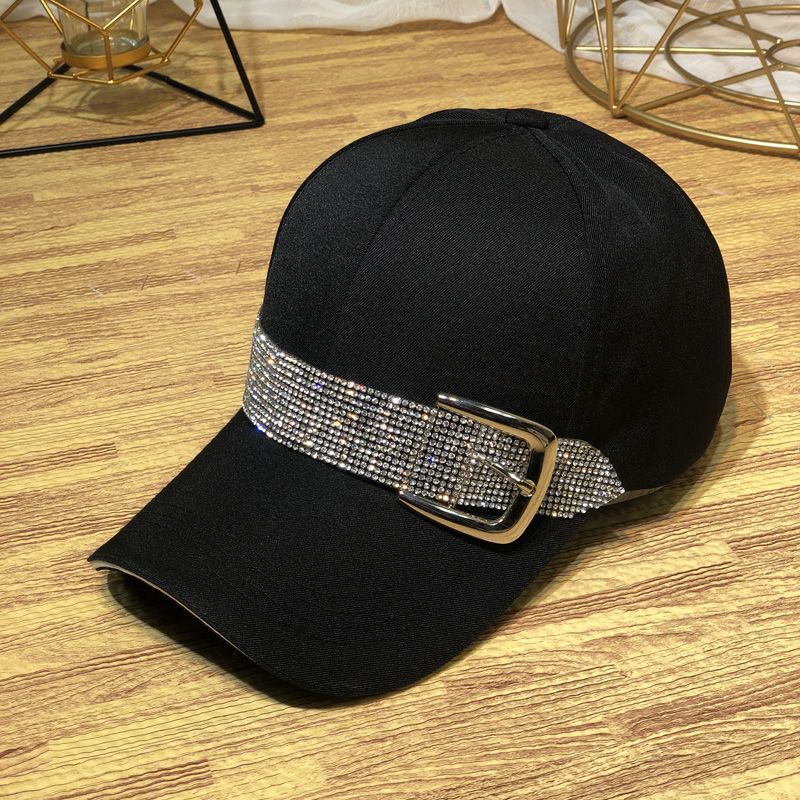 Wholesale Rhinestone Belt Buckle Visor Fashion Hat