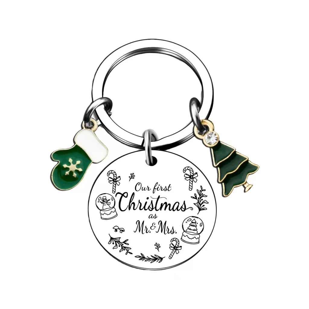 Wholesale Christmas Gift Stainless Steel Keychain