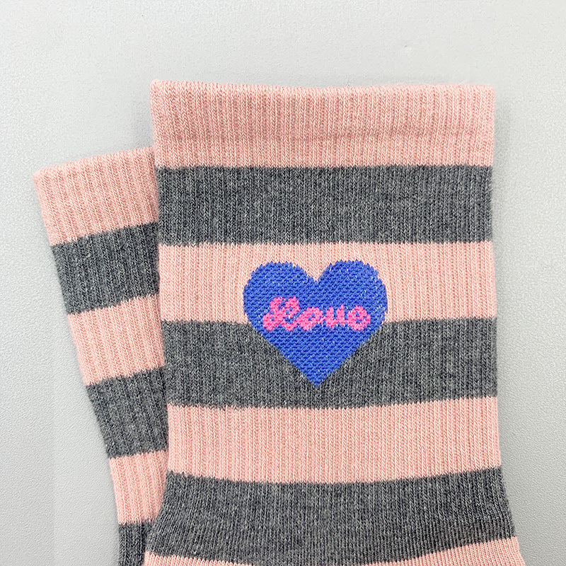 Wholesale Love Combination Women's Mid-tube Cotton Socks