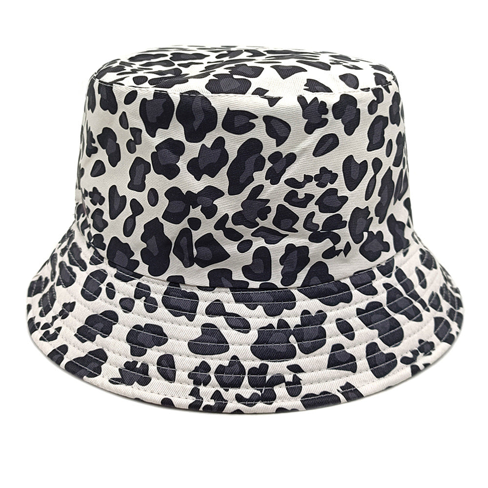 Wholesale Leopard print double sided bucket hat