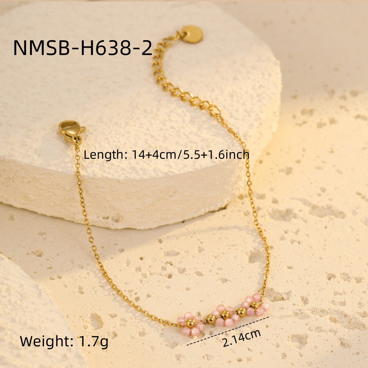 Wholesale Colorful Flower Beaded Bracelet