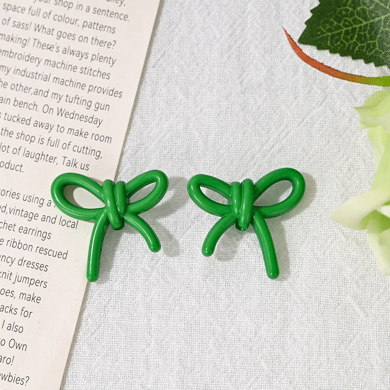 Wholesale 10pcs/pack wknot acrylic beads through hole bow tie beads