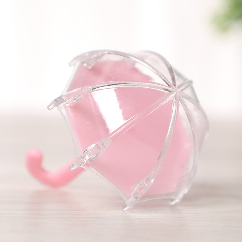 Wholesale 12pcs Creative mini umbrella candy box wedding gift plastic box pill small jewelry packaging box jewelry storage box