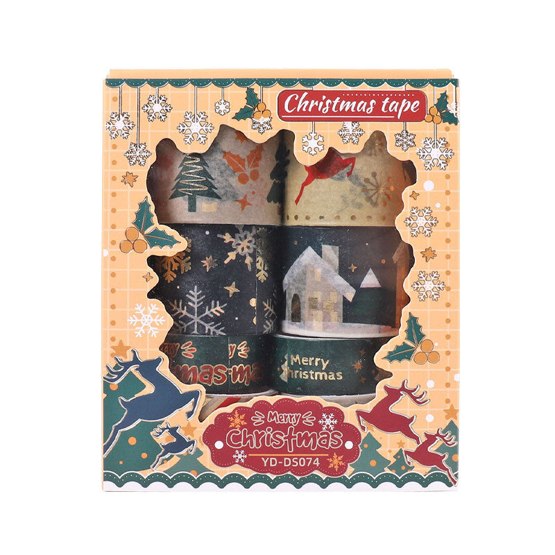 Wholesale Christmas Collection Hot Stamping and Paper Tape DIY Bookkeeping Tape