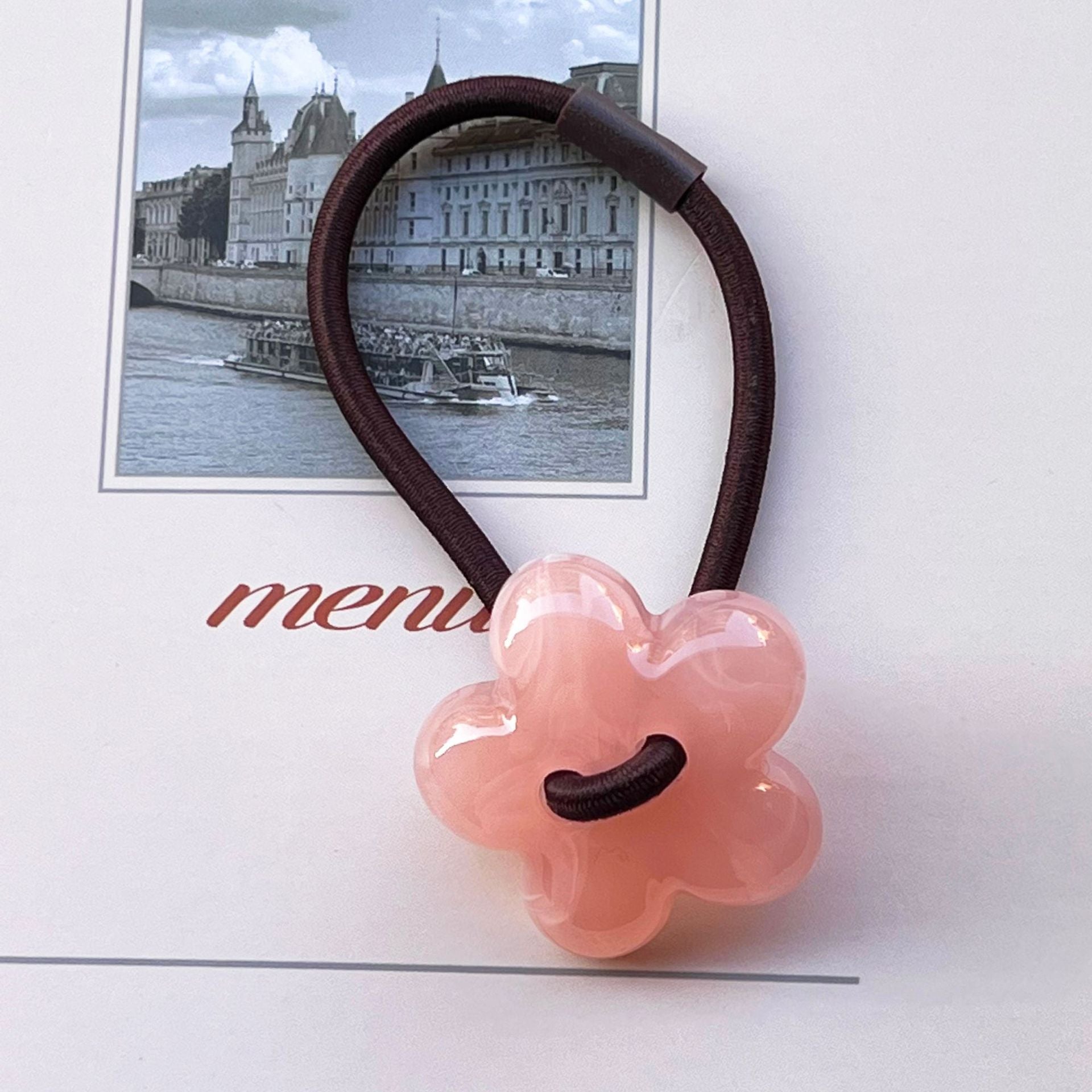 Wholesale Fresh and Simple High Elastic Cowhide Hair Rope